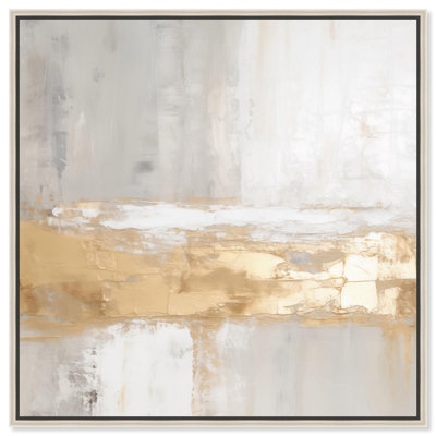 Melted Gold Scape III Canvas by Art Remedy