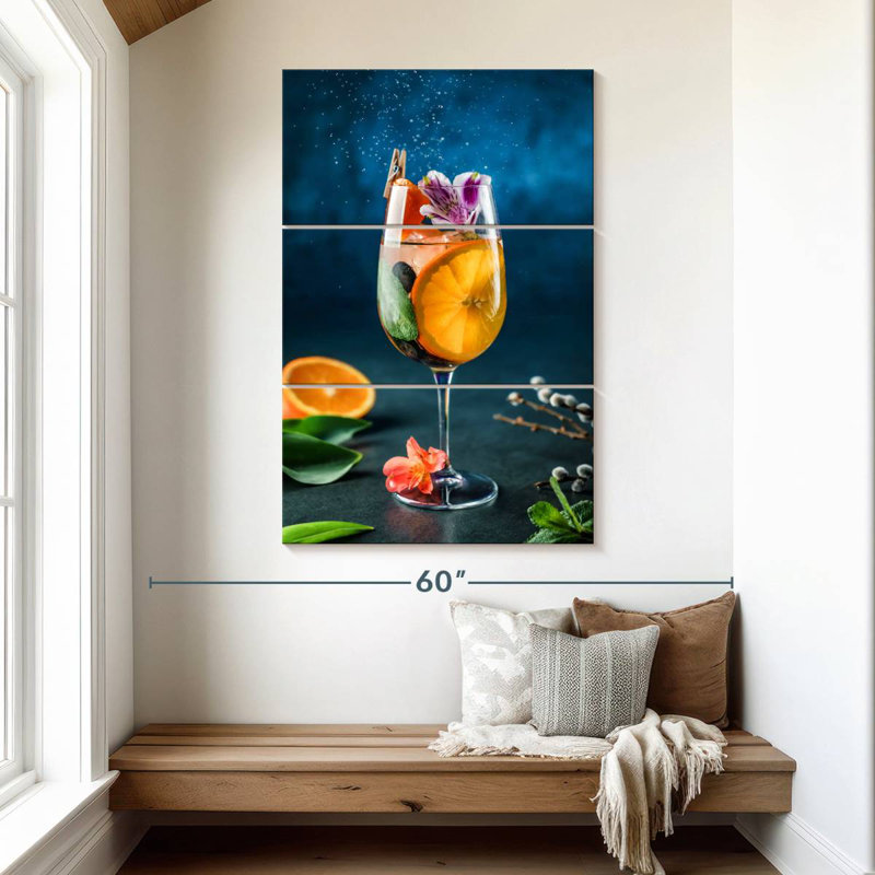 Yarlin Citrus Cocktail, 50" H x 32" W