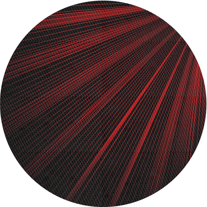 Abstract Indoor Rug, Round 7'