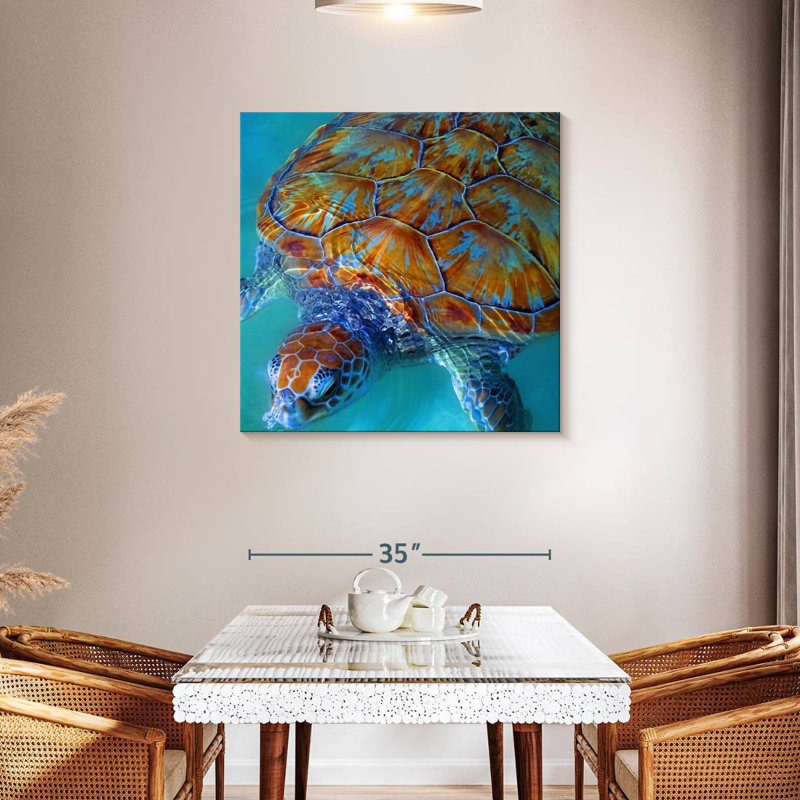 Tortue de mer Brampt Cayman, H 36 po x l 36 po