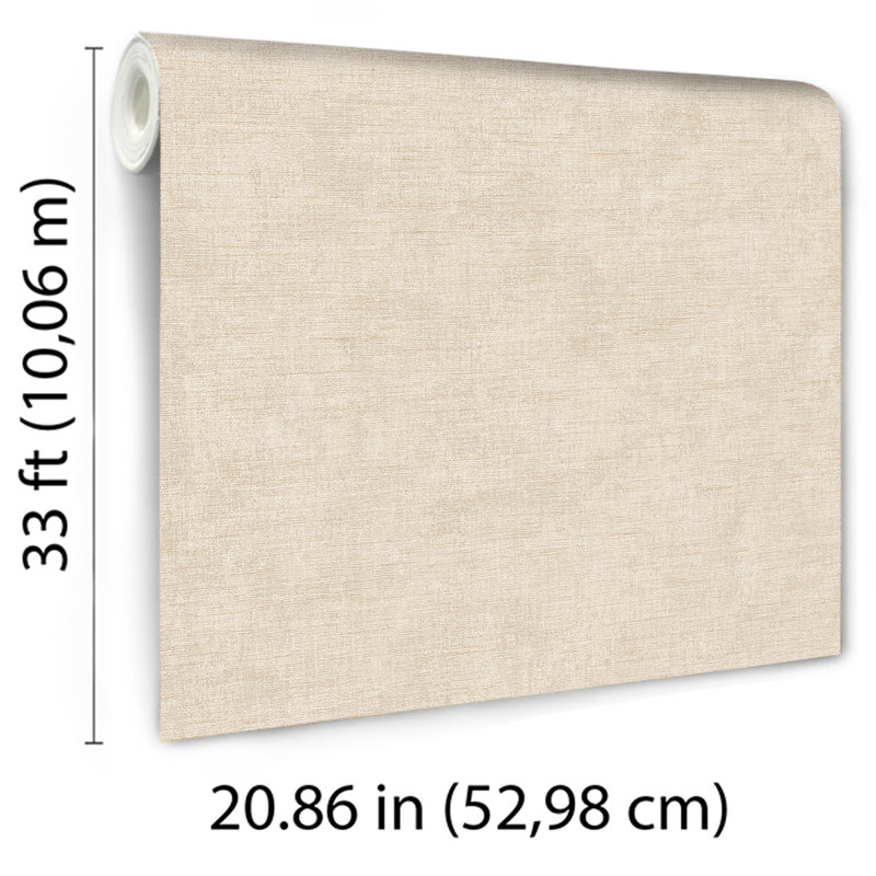 Needle Point Linen Wallpaper, Tan