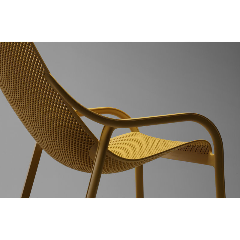 Net Outdoor Lounge Chair, Mustard
