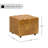 Laryn Genuine Leather Square Pouf Ottoman-11184216