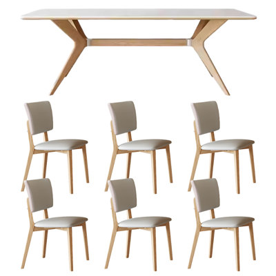 Ensemble de table de salle à manger rectangulaire