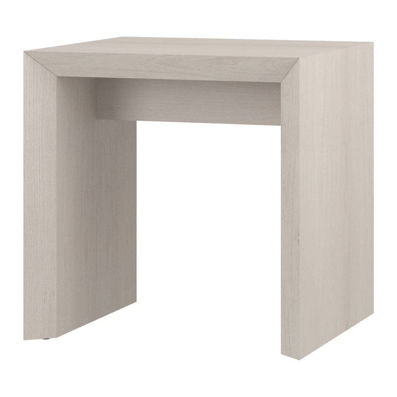 Oswin End Table, Alder White