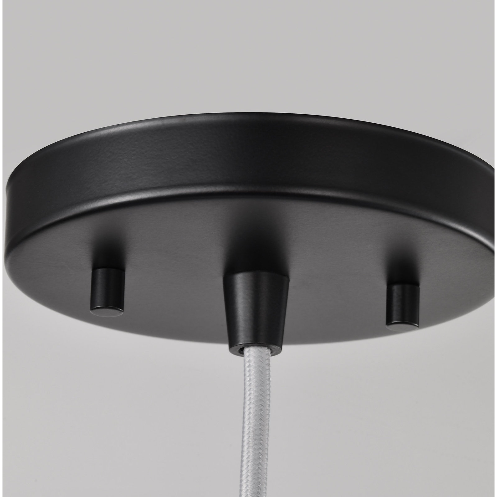 Vicente Dimmable LED Single Light Pendant, 151.13" H x 14" W x 14" D, Matte Black