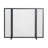 Mollet 40" x 31" 3-Panel Iron Fireplace Screen with Mesh Design