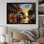 «New Orleans Cityscape Comes Alive At Night I - New Orleans», reproduction sur toile encadrée