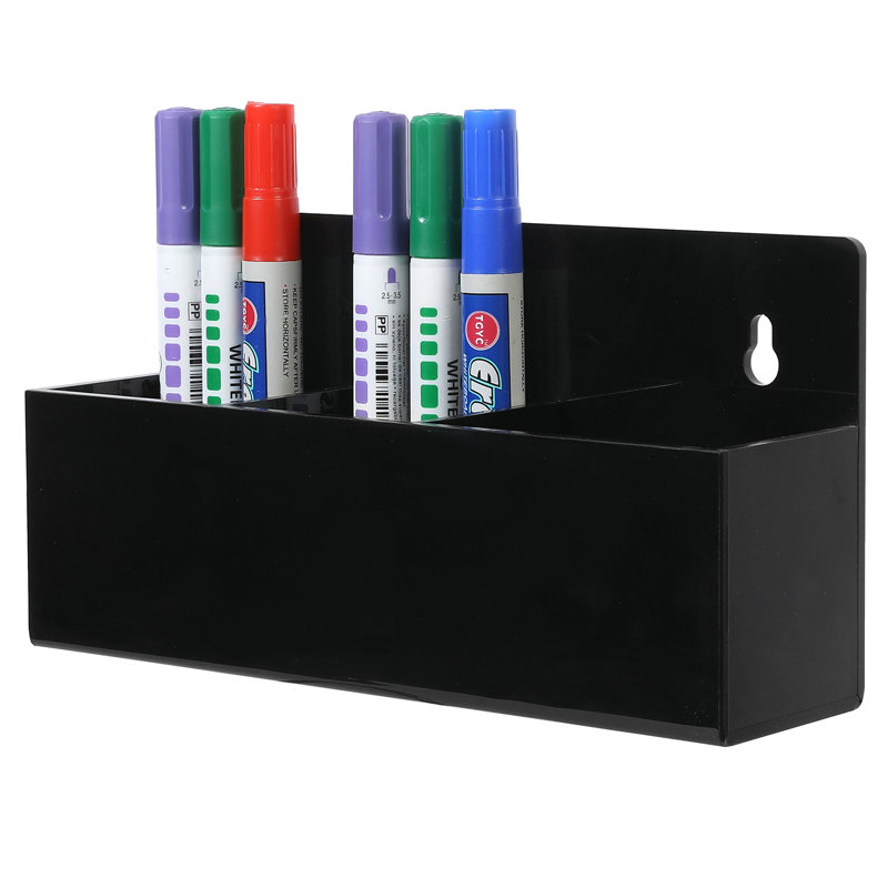 Acrylic 3 Compartment Pen Holder