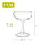 Verres à cocktail 7 oz Coupe