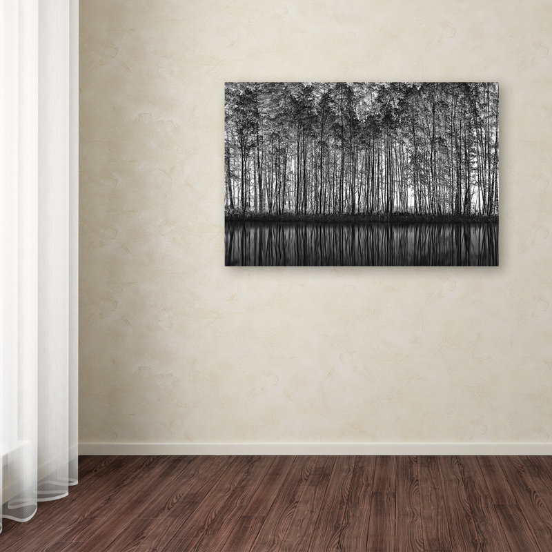 « pointillism nature », reproduction de photo sur toile tendue, H 22 po x l 32 po
