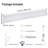 EdgeForm 36" Ultra-Slim LED Under Cabinet Light, Dimmable Linkable, Hardwired or Plug-In