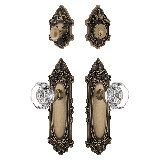 Nostalgic Warehouse Victorian Entry Set with Waldorf Crystal Knob