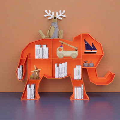 Ironwork creative animal bookcase