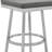 Swivel Barstool With Frame And Hexagonal Back