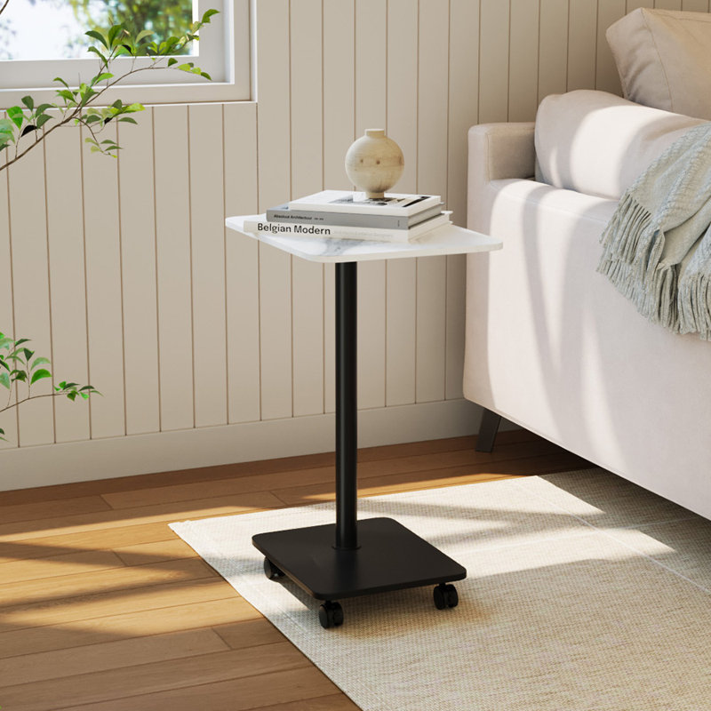 C Table End Table, White