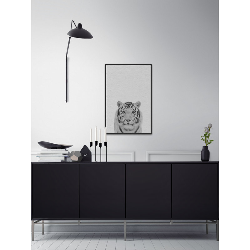 Tamed Tiger III - Floater Frame Print on Canvas, 114 cm H x 76 cm W x 4 cm D