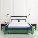 kate spade new york Fall Poppies Twin Comforter Set, 100% Cotton, All Season 2 Piece Reversible Bedding Set, White and Garnet