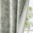 Printed Botanical Blackout Curtain Panel