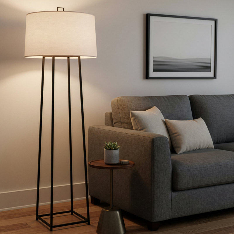 Lampe sur pied colonne 70,25 "Cooper