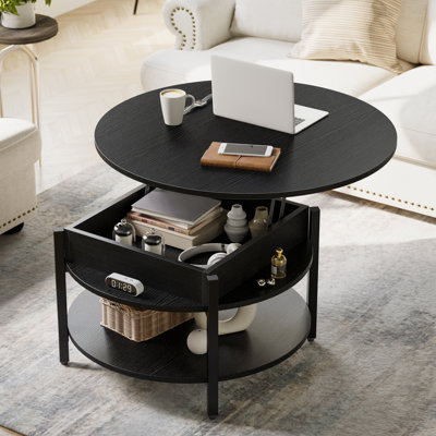Wynny Lift Top Extendable 4 Legs Coffee Table with Storage