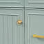 Meuble-lavabo 36 po avec lavabo en céramique, cadre en bois massif vert, portes à fermeture douce, tablettes réglables, 3 tiroirs, y compris un tiroir à double profondeur pour le rangement du sèche-cheveux-558189141