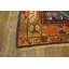 Tapis bleu antique en laine Bidjov