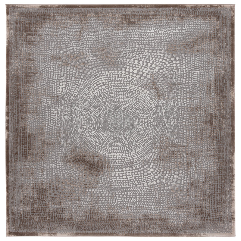 Blumenfeld Performance Abstract Rug, Square 6'7"