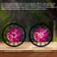 Horloge murale ronde en fer 10 po avec mouvement à quartz silencieux, chiffres romains, impression UV-1950153499