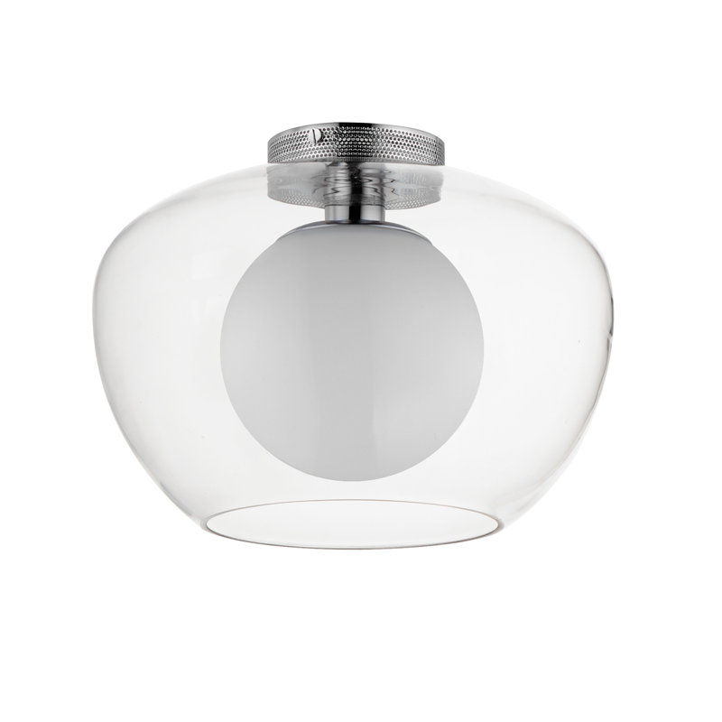 Incognito 1 - Light Flush Mount, Polished Chrome, Clear