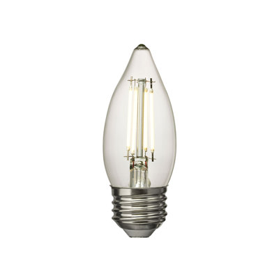 Visual Comfort & Co. LED Torpedo shape 5W 3000K Warm White E-26 Medium base Clear Edison Style light bulb