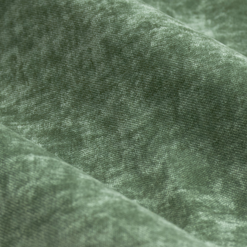 Heavy Chenille Room Darkening Pencil Pleat Curtains, 168 W x 183 D cm, Green