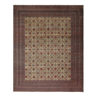 Antique One-of-a-Kind 13'8X16'7 Hand Knotted Area Rug