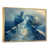 Toile avec cadre flottant or