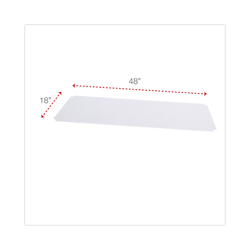Shelf Liners for Wire Shelving in Clear Plastic