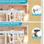 Barrière de sécurité pour animaux extra-large à fermeture automatique - Installation réglable sans perçage, conception arquée moderne pour les portes, les escaliers et l'utilisation intérieure / extérieure-115173378-115279642