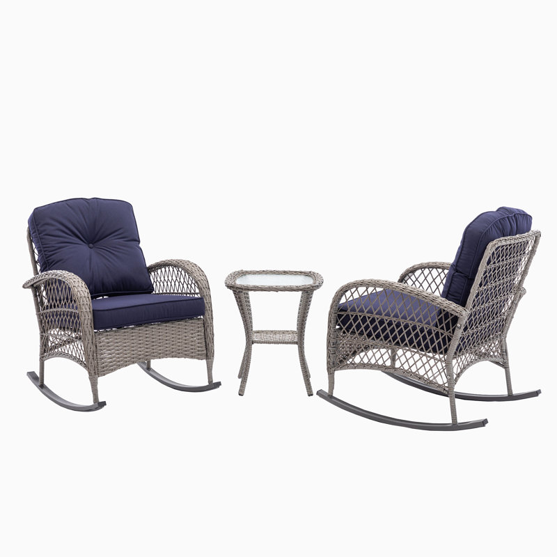 Chaise berçante en acier