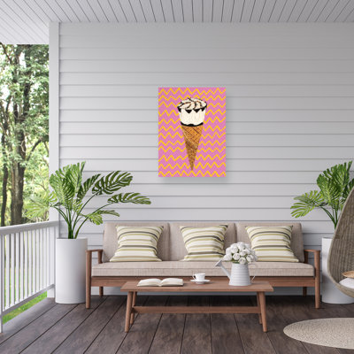 Rouleau bolologien rose sur toile