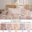 Housse de couette en coton doux avec de fines rayures subtiles - Léger, doux pour la peau, confort naturellement froissé pour la chambre à coucher-122763169-122763165