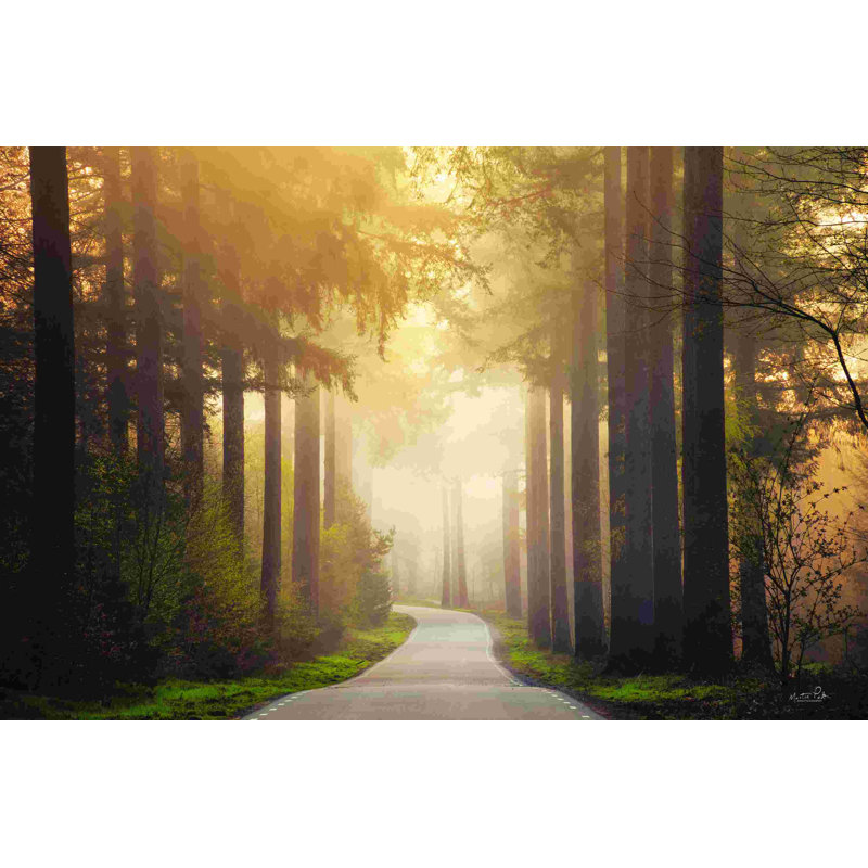 La porte du printemps, H 20 po x l 30 po, Non, Cadre flottant noir