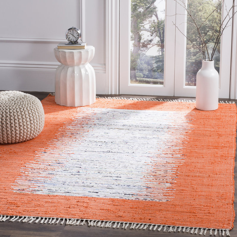 Dumont Abstract Cotton Hand Woven Area Rug, Rectangle 122 x 183 cm