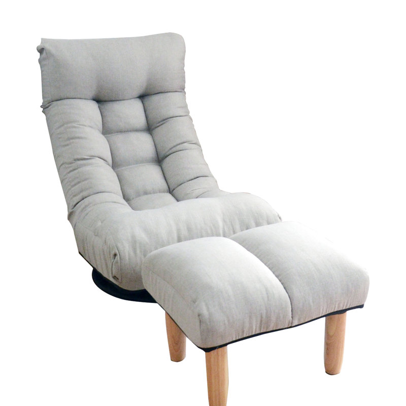 Multifunctional Reclining Chair With Linen Padding For Extra Comfort Adjustable Dormitory - Comfortable Linen, Metal Frame