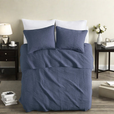 Ensemble de literie confortable en polyester, style campagnard marine pour toutes les saisons