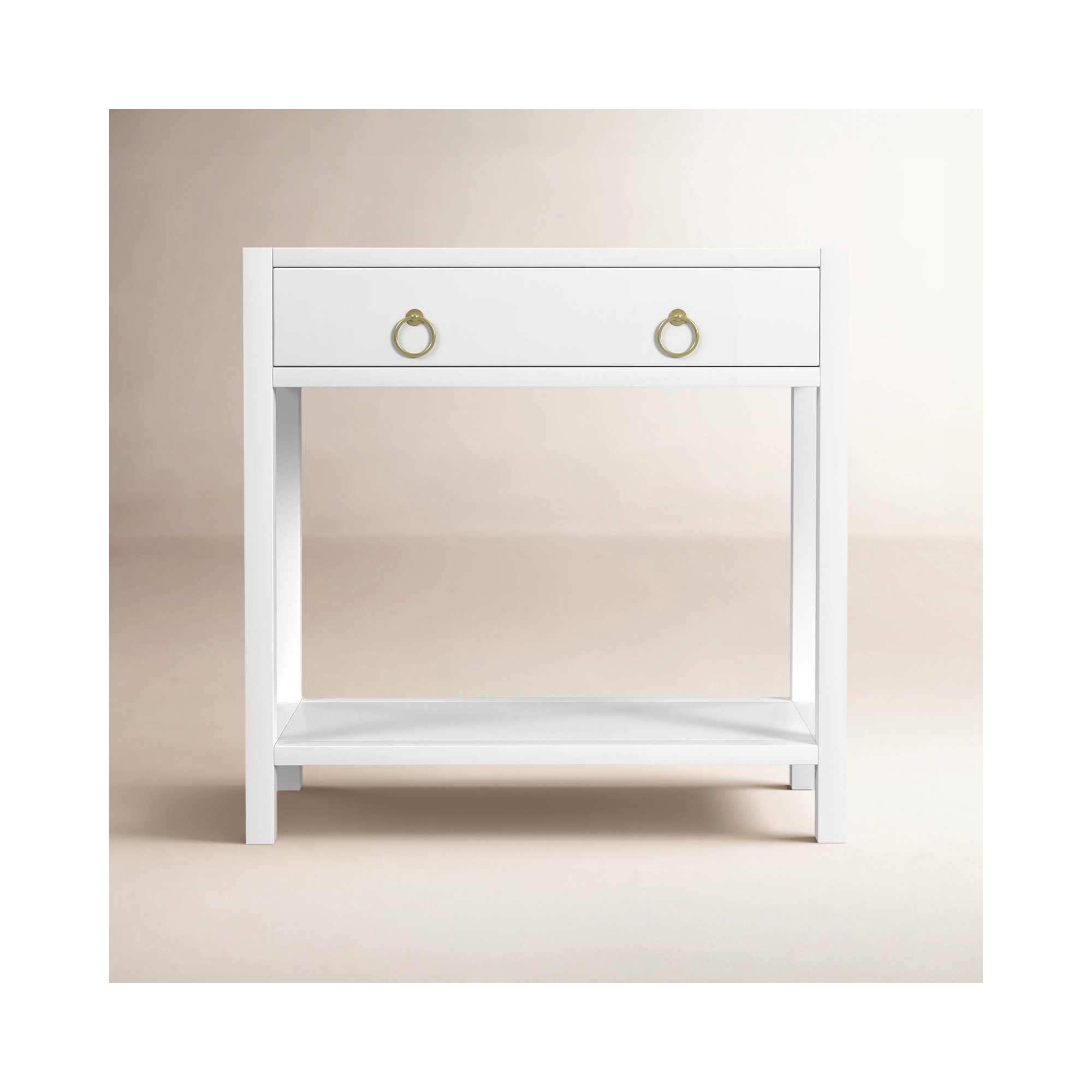 Elin 1 - Drawer Nightstand, White
