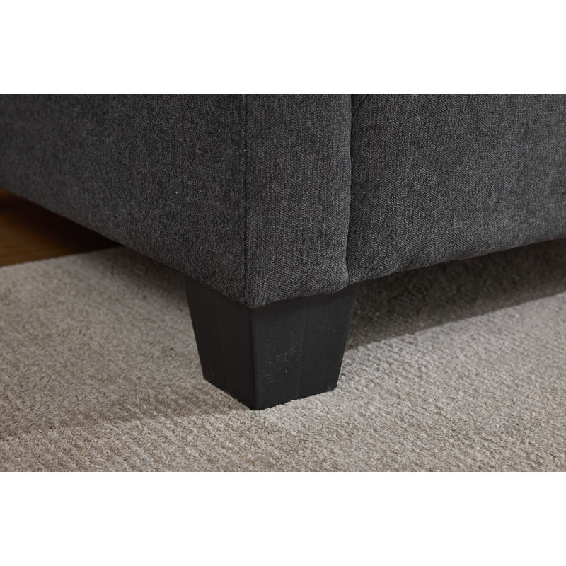Grise Upholstered Chair, Dark Gray