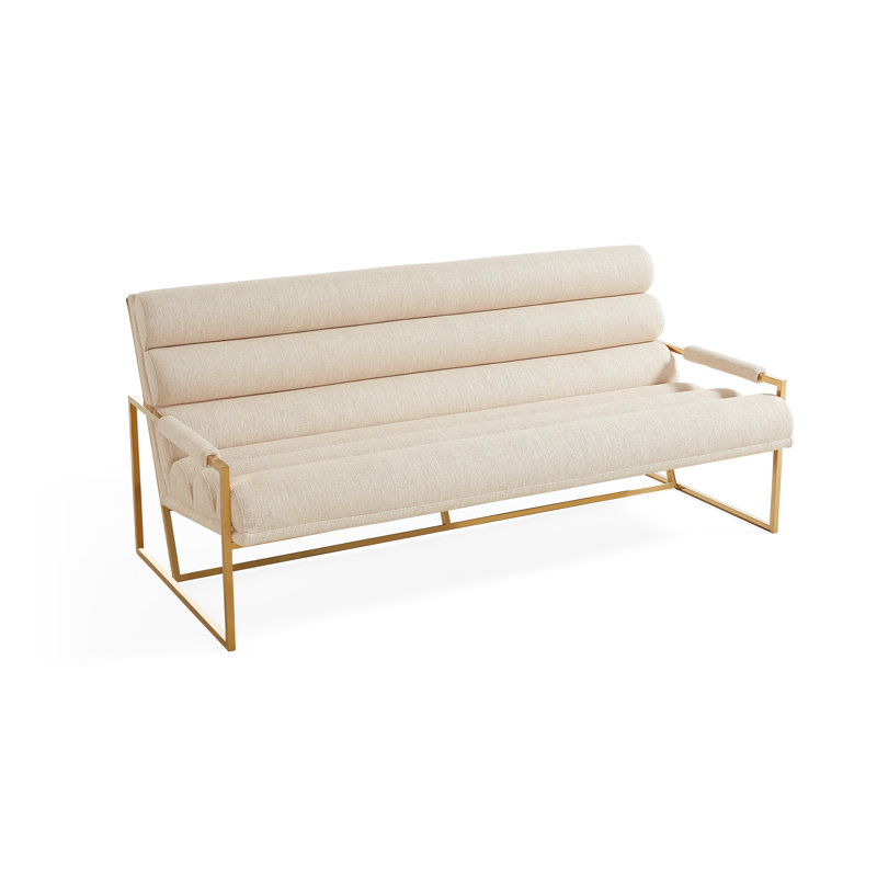 Channeled Upholstered 67.5'' Loveseat