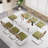 71In Rectangle Glass Top Dining Set With Velvet Chairs-588360854-588360849