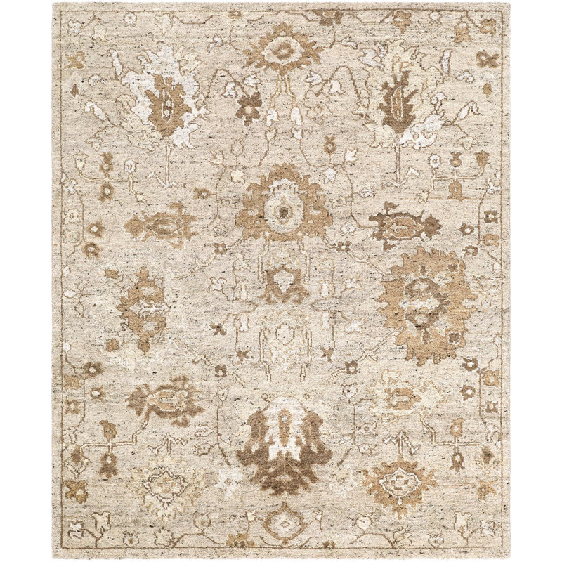 Farhan Handmade Wool Oriental Area Rug, Rectangle 9' x 12'