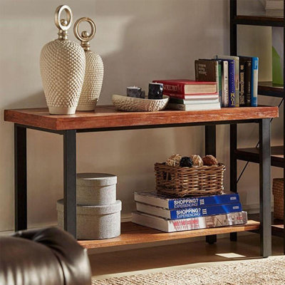 American Country Style Solid Wood Console Table