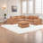 Comfy Modular Boucle Sectionals Sofa, Modern Style For Home
